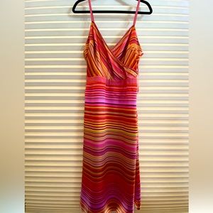 Banana Republic spaghetti strap 100% silk dress. Exclusive of lining.